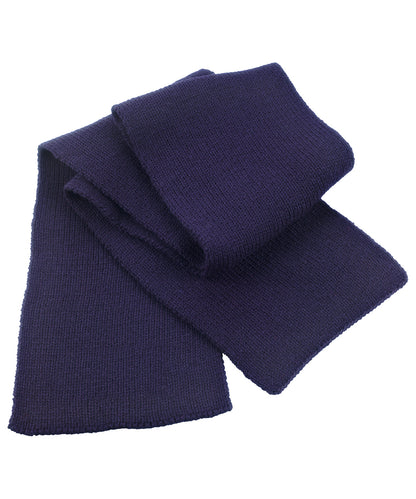 Tryck din logga på Halsdukar från Result Winter Essentials - Anpassa Klassisk grovstickad halsduk i färgen Marinblå One Size för företag, föreningar och privatpersoner