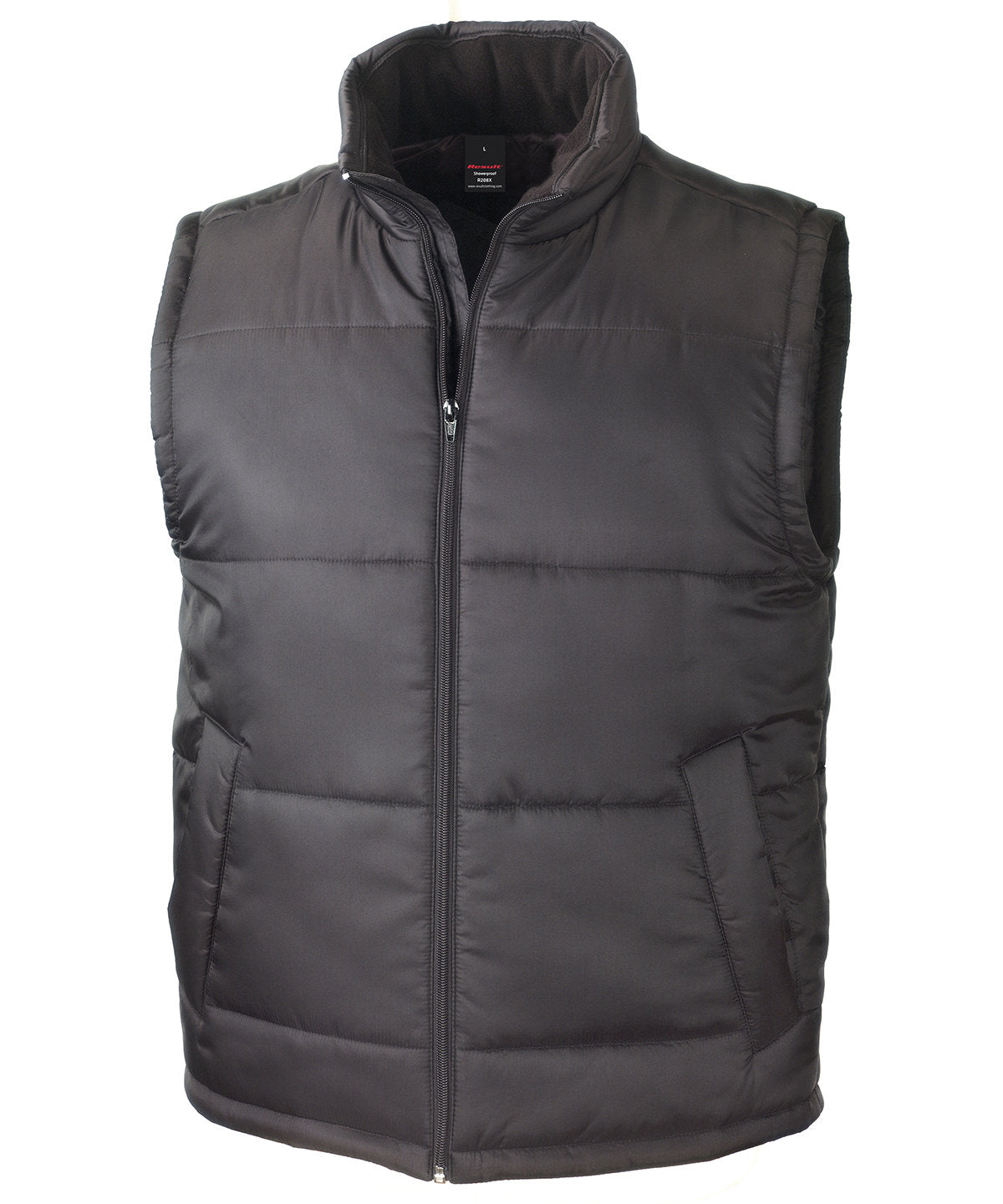Tryck din logga på Termovästar från Result Core - Anpassa Bodywarmer i kärnmaterial i färgen Svart för företag, föreningar och privatpersoner
