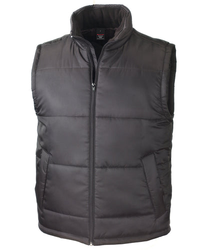 Tryck din logga på Termovästar från Result Core - Anpassa Bodywarmer i kärnmaterial i färgen Svart för företag, föreningar och privatpersoner