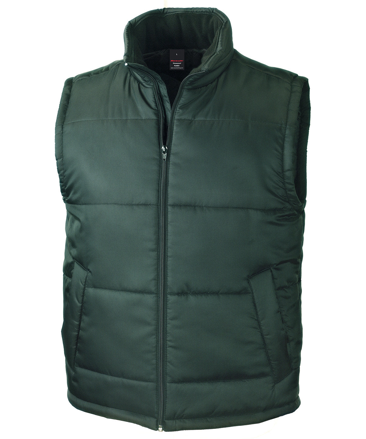 Tryck din logga på Termovästar från Result Core - Anpassa Bodywarmer i kärnmaterial i färgen Djup grön för företag, föreningar och privatpersoner