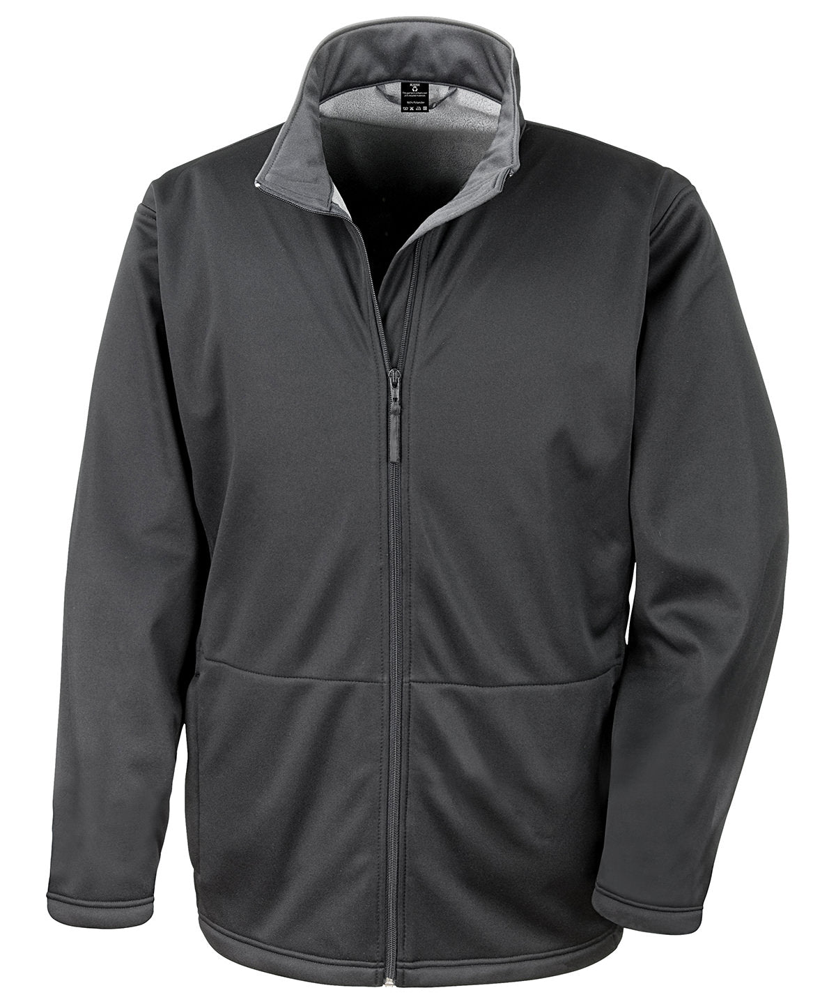 Tryck din logga på Softshelljackor från Result Core - Anpassa Core softshell-jacka i färgen Svart för företag, föreningar och privatpersoner