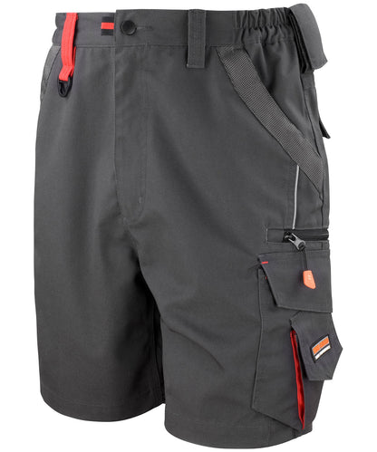 Tryck din logga på Shorts från Result Workguard - Anpassa Work-Guard tekniska shorts i färgen Mörkgrå för företag, föreningar och privatpersoner