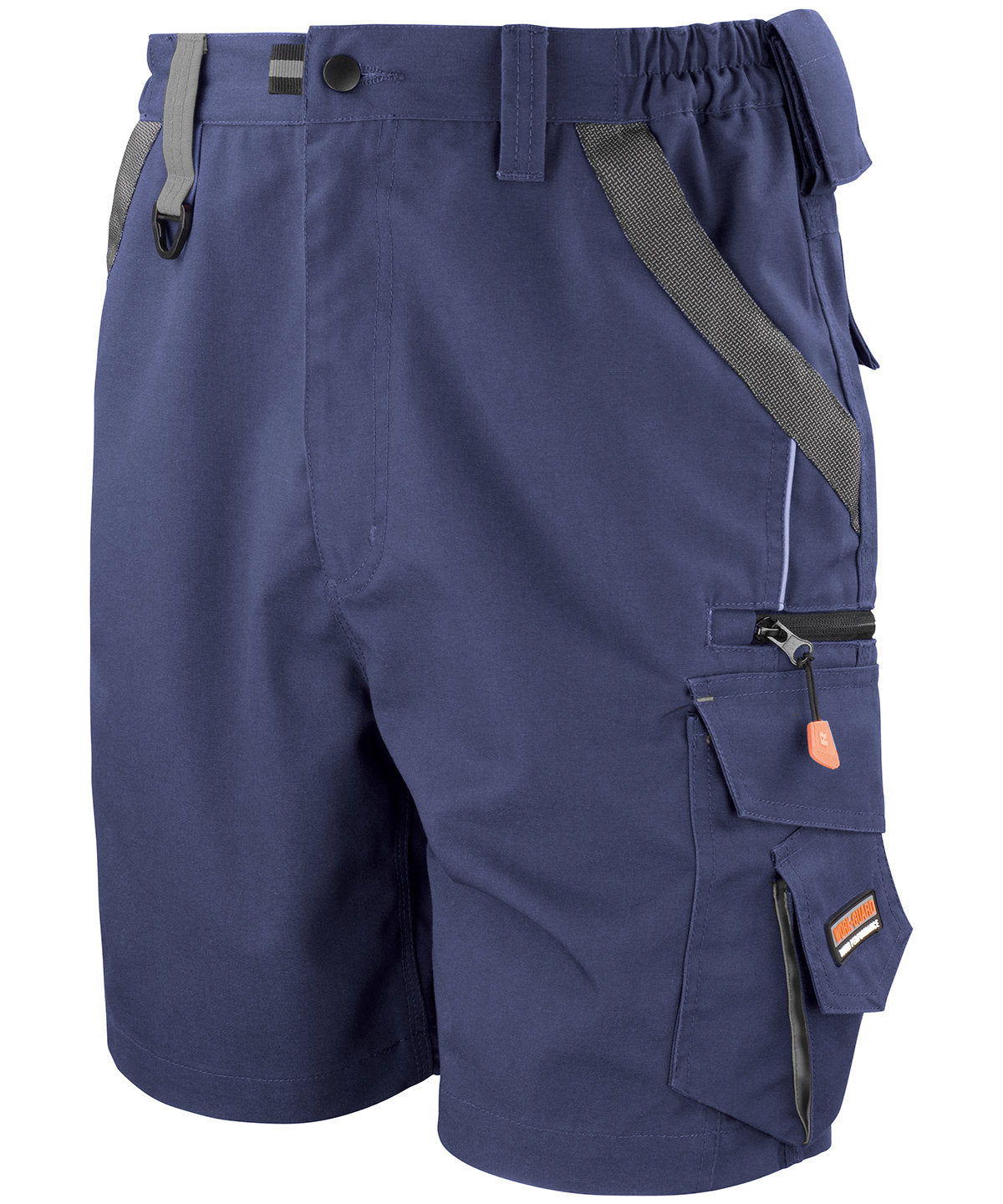 Tryck din logga på Shorts från Result Workguard - Anpassa Work-Guard tekniska shorts i färgen Marinblå för företag, föreningar och privatpersoner