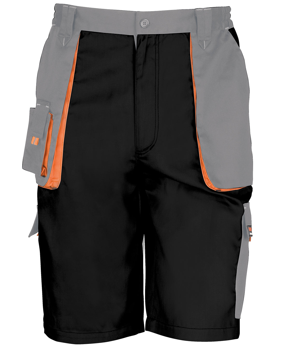 Tryck din logga på Shorts från Result Workguard - Anpassa Work-Guard lite shorts i färgen Svart för företag, föreningar och privatpersoner