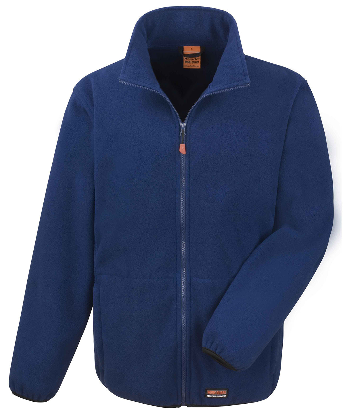 Tryck din logga på Fleece från Result Workguard - Anpassa Work-Guard kraftig microfleece för hög belastning i färgen Marinblå för företag, föreningar och privatpersoner