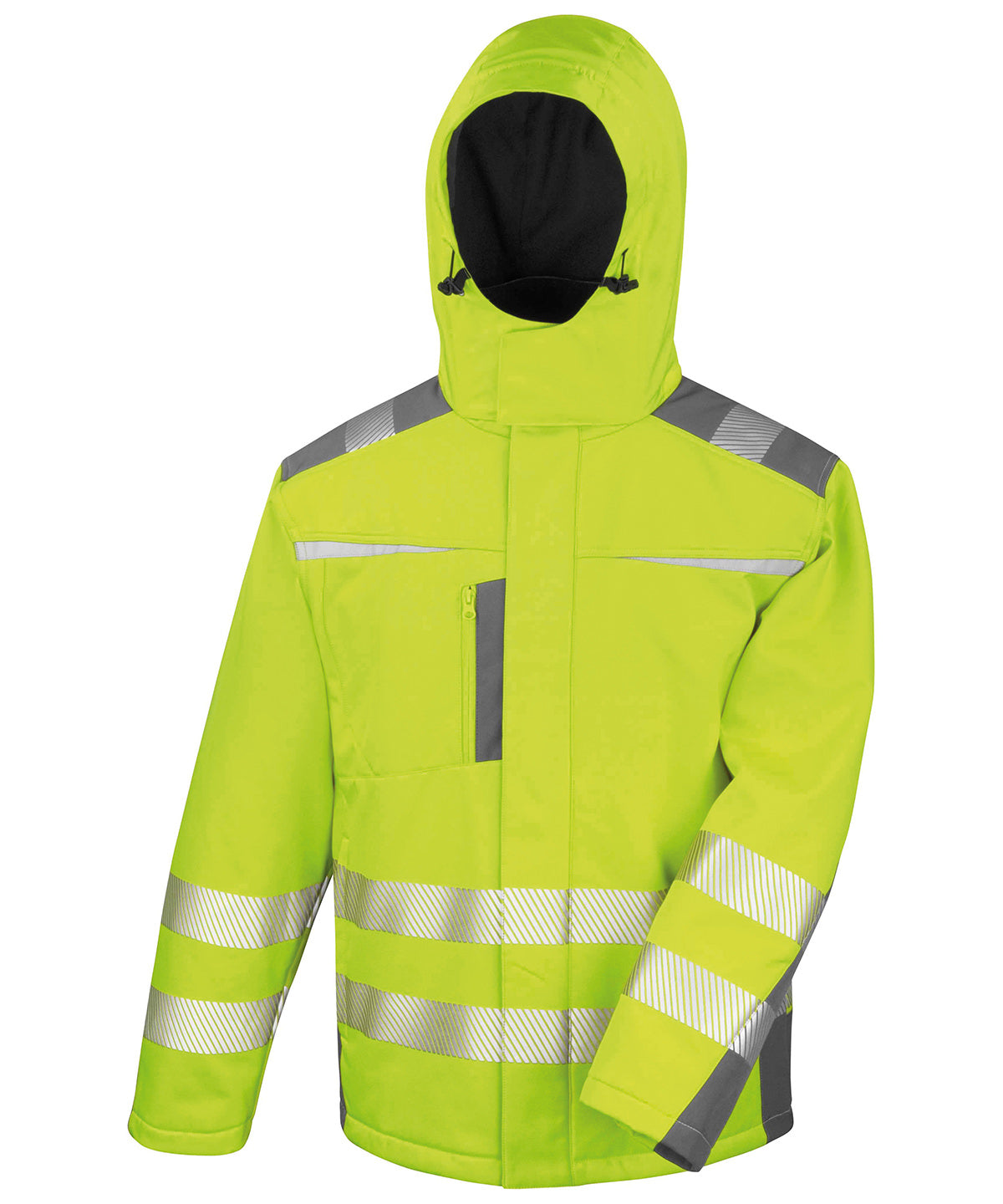 Tryck din logga på Softshelljackor från Result Safeguard - Anpassa Dynamisk softshell-rock i färgen Ljusgul för företag, föreningar och privatpersoner