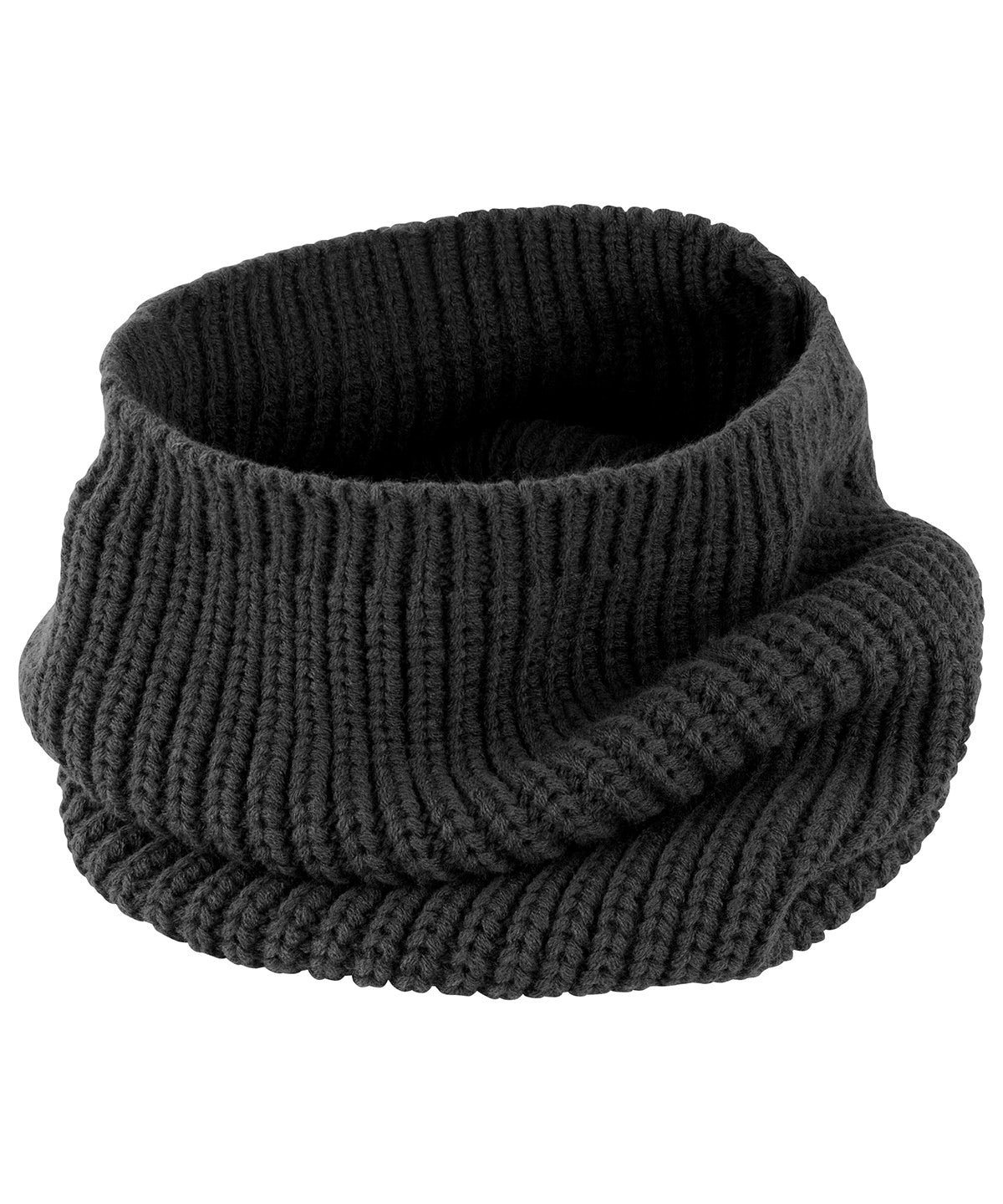 Tryck din logga på Halsvärmare från Result Winter Essentials - Anpassa Whistler snodd med huva i färgen Svart One Size för företag, föreningar och privatpersoner