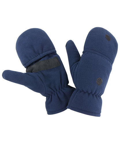 Tryck din logga på Handskar från Result Winter Essentials - Anpassa Palmgrip handske-mitt i färgen Marinblå för företag, föreningar och privatpersoner