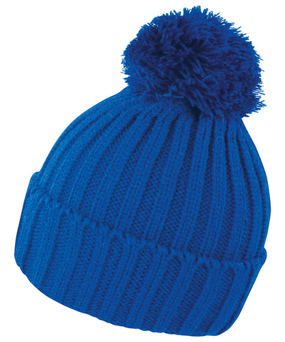 Tryck din logga på Mössor från Result Winter Essentials - Anpassa HDI quest stickad mössa i färgen Royal One Size för företag, föreningar och privatpersoner