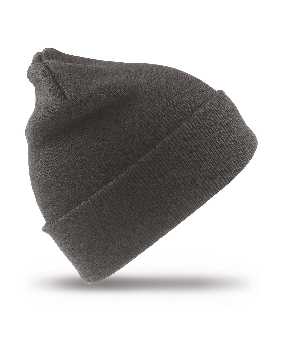 Tryck din logga på Mössor från Result Winter Essentials - Anpassa Skidmössa i ull i färgen Mörkgrå One Size för företag, föreningar och privatpersoner