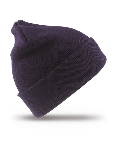 Tryck din logga på Mössor från Result Winter Essentials - Anpassa Skidmössa i ull i färgen Marinblå One Size för företag, föreningar och privatpersoner