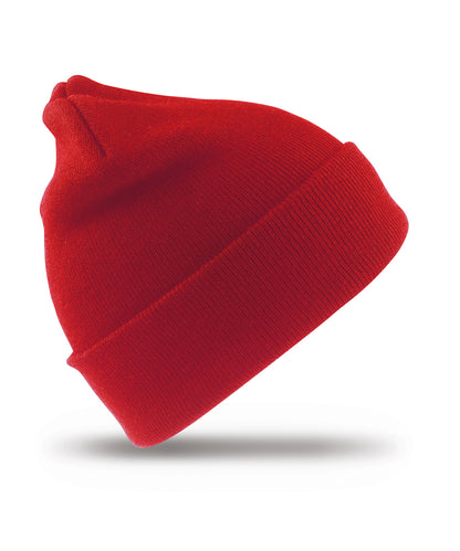 Tryck din logga på Mössor från Result Winter Essentials - Anpassa Skidmössa i ull i färgen Mellan röd One Size för företag, föreningar och privatpersoner