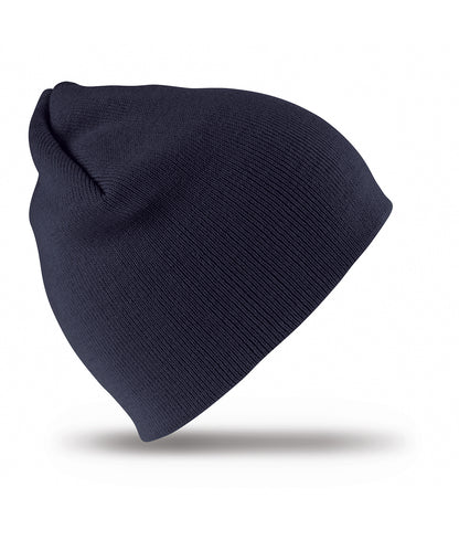 Tryck din logga på Mössor från Result Winter Essentials - Anpassa Mössa i akryl med mjuk känsla som dras på i färgen Marinblå One Size för företag, föreningar och privatpersoner
