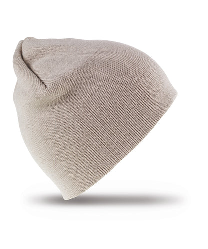 Tryck din logga på Mössor från Result Winter Essentials - Anpassa Mössa i akryl med mjuk känsla som dras på i färgen Naturligt One Size för företag, föreningar och privatpersoner