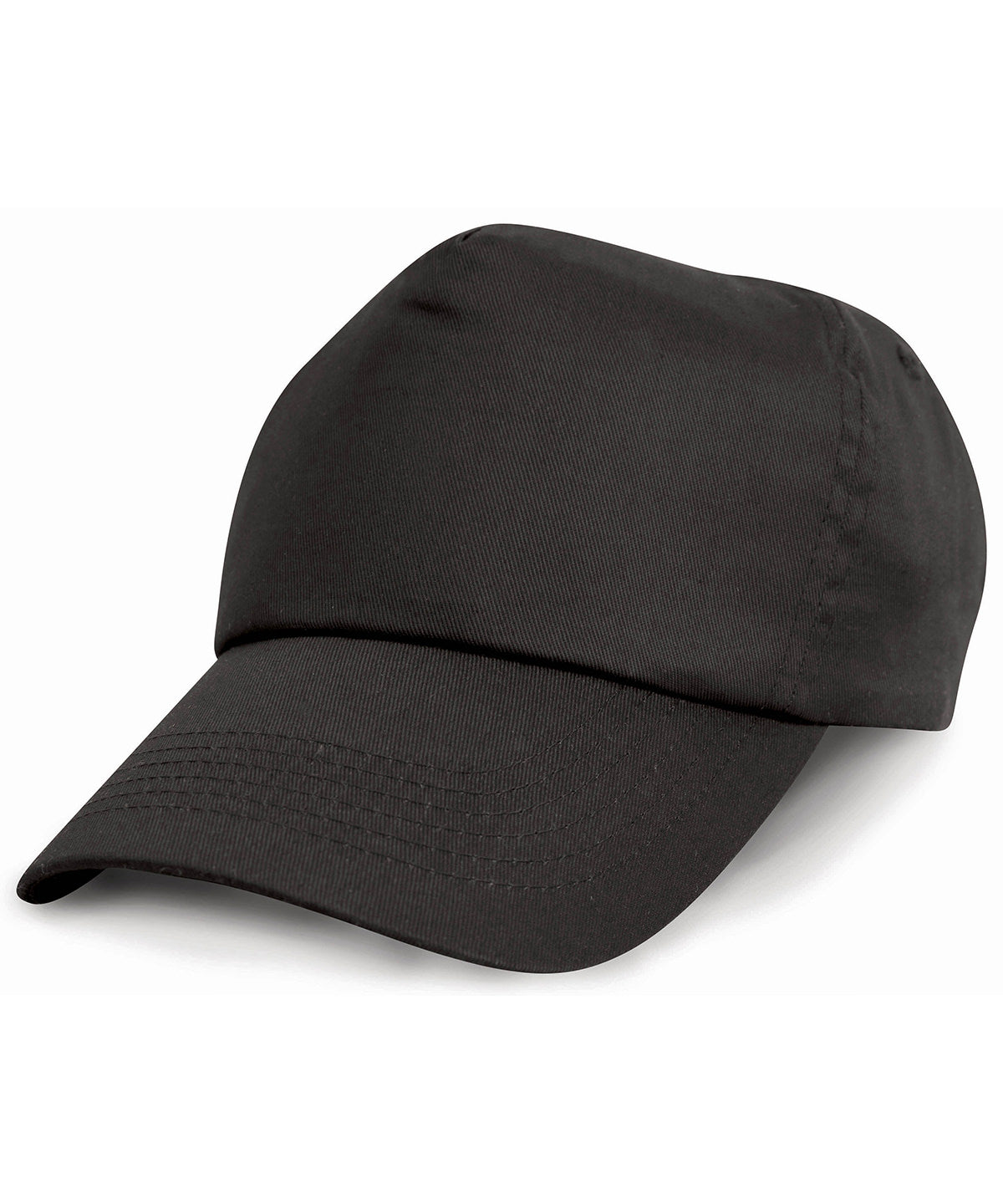 Tryck din logga på Kepsar från Result Headwear - Anpassa Junior keps i bomull i färgen Svart One Size för företag, föreningar och privatpersoner