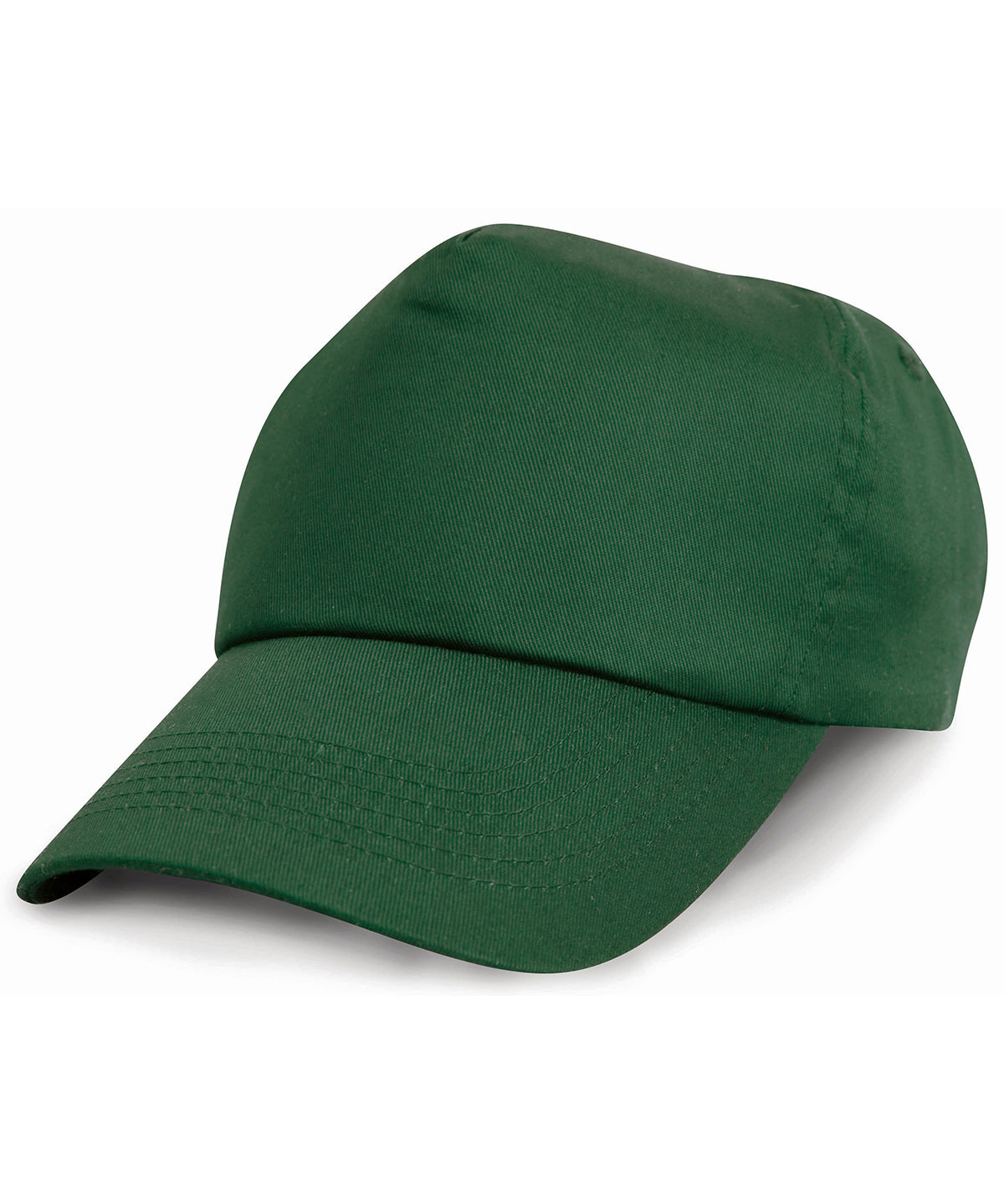 Tryck din logga på Kepsar från Result Headwear - Anpassa Junior keps i bomull i färgen Djup grön One Size för företag, föreningar och privatpersoner