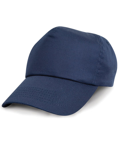 Tryck din logga på Kepsar från Result Headwear - Anpassa Junior keps i bomull i färgen Marinblå One Size för företag, föreningar och privatpersoner