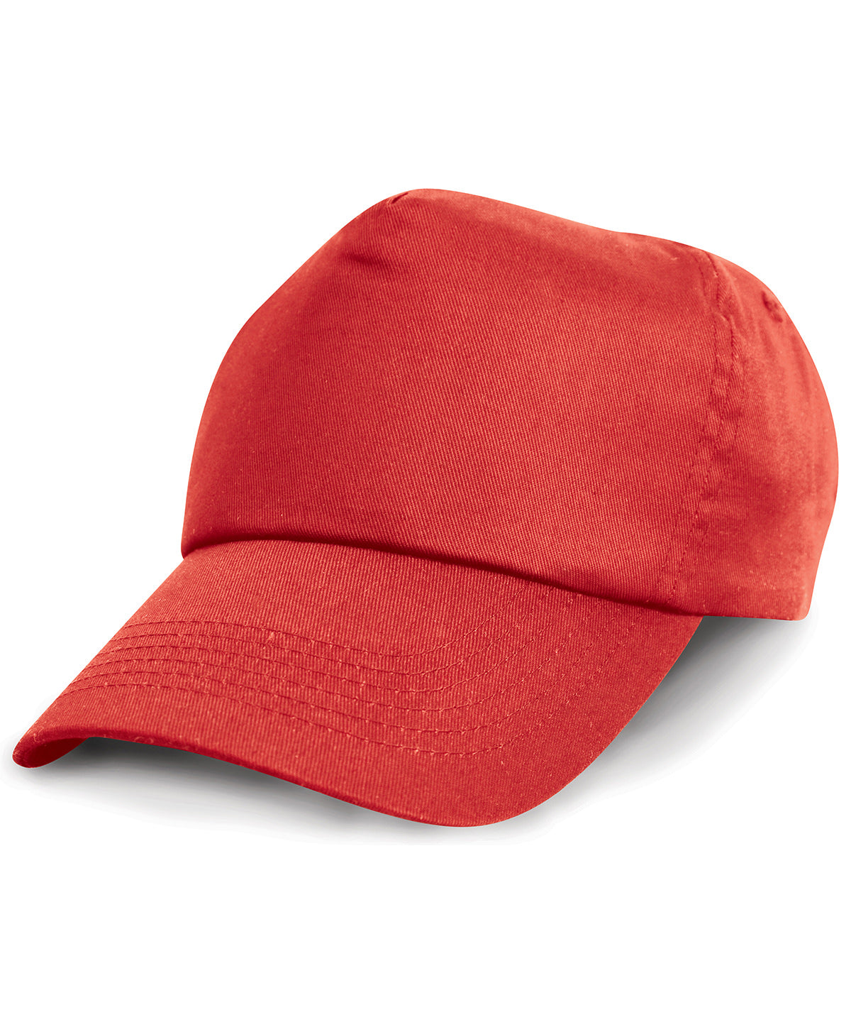 Tryck din logga på Kepsar från Result Headwear - Anpassa Junior keps i bomull i färgen Mellan röd One Size för företag, föreningar och privatpersoner