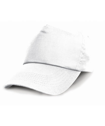 Tryck din logga på Kepsar från Result Headwear - Anpassa Keps i bomull i färgen Vit One Size för företag, föreningar och privatpersoner