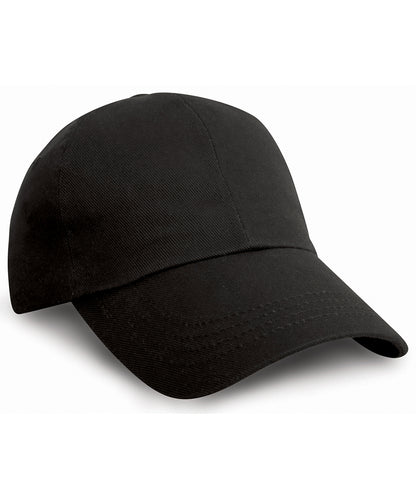 Tryck din logga på Kepsar från Result Headwear - Anpassa Proffsmössa i kraftig bomull i färgen Svart One Size för företag, föreningar och privatpersoner