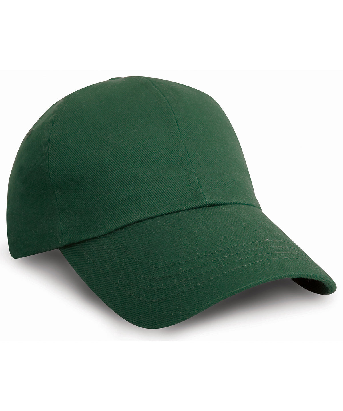 Tryck din logga på Kepsar från Result Headwear - Anpassa Proffsmössa i kraftig bomull i färgen Djup grön One Size för företag, föreningar och privatpersoner