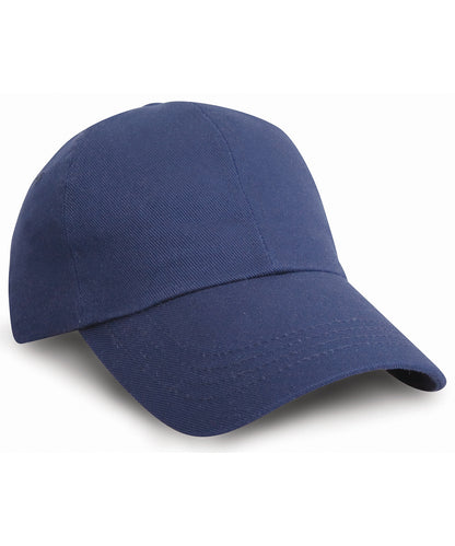 Tryck din logga på Kepsar från Result Headwear - Anpassa Proffsmössa i kraftig bomull i färgen Marinblå One Size för företag, föreningar och privatpersoner