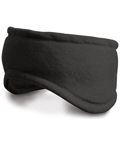 Tryck din logga på Pannband från Result Winter Essentials - Anpassa Polartherm pannband i färgen Svart för företag, föreningar och privatpersoner