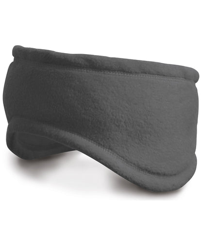 Tryck din logga på Pannband från Result Winter Essentials - Anpassa Polartherm pannband i färgen Mörkgrå för företag, föreningar och privatpersoner