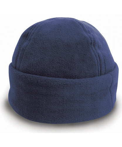Tryck din logga på Mössor från Result Winter Essentials - Anpassa Polartherm skidbobmössa i färgen Marinblå för företag, föreningar och privatpersoner