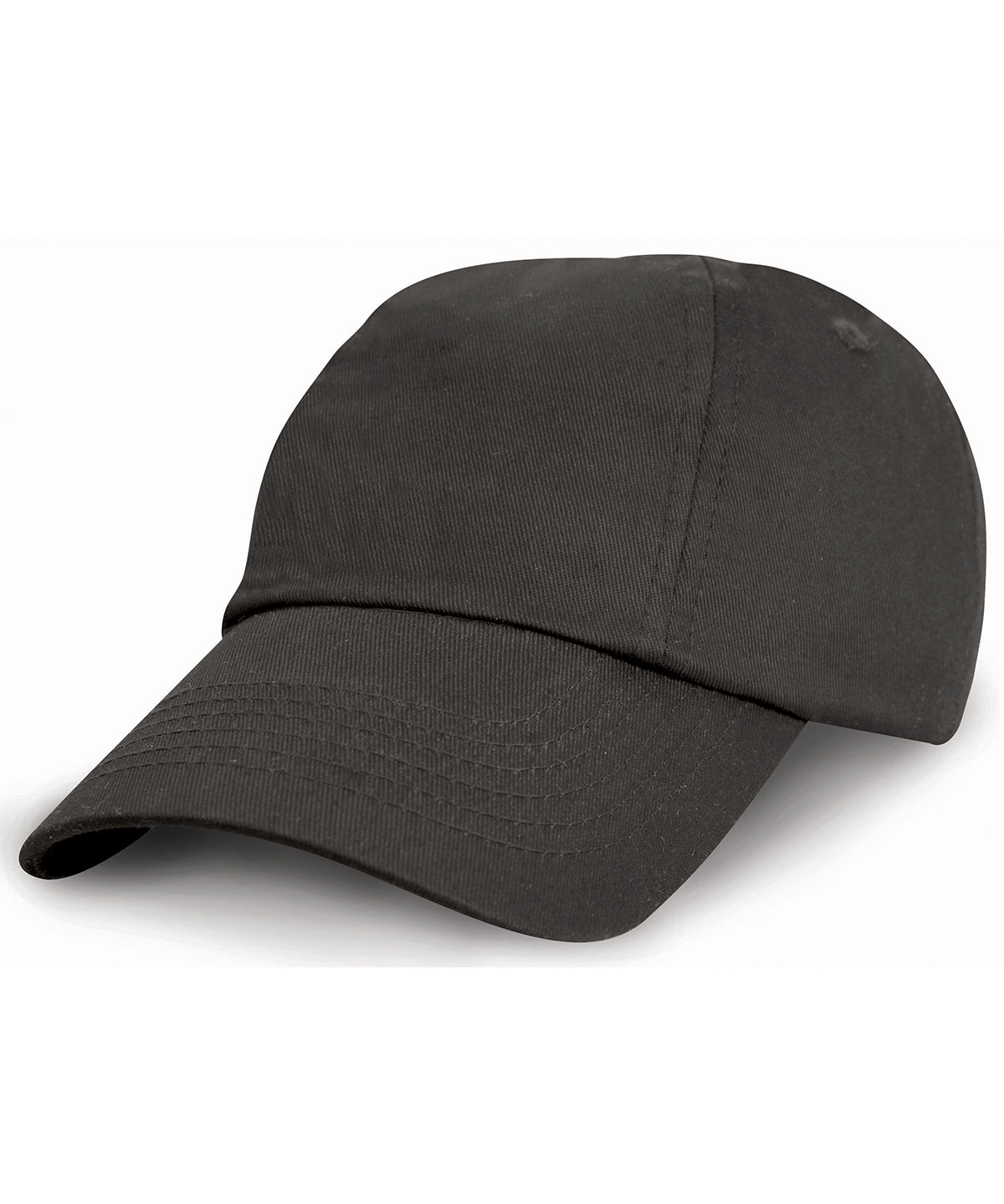 Tryck din logga på Kepsar från Result Headwear - Anpassa Junior lågprofilerad bomullsmössa i färgen Svart One Size för företag, föreningar och privatpersoner