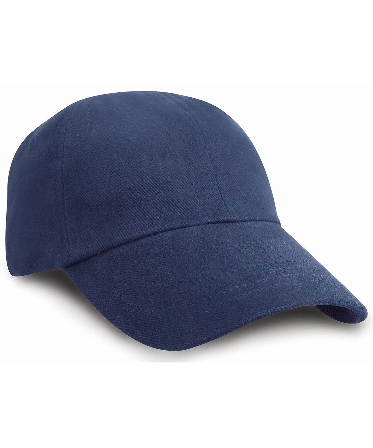 Tryck din logga på Kepsar från Result Headwear - Anpassa Junior keps med låg profil i kraftig borstad bomull i färgen Marinblå One Size för företag, föreningar och privatpersoner