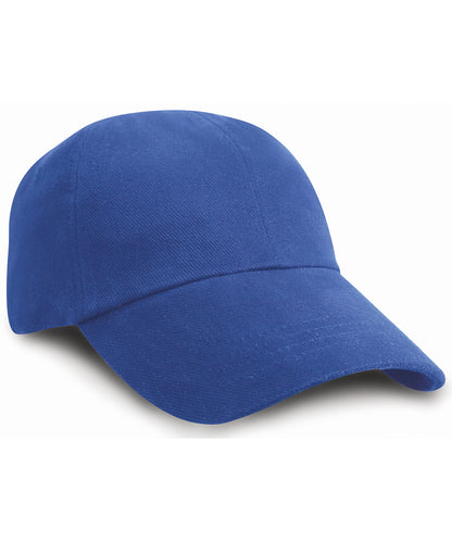 Tryck din logga på Kepsar från Result Headwear - Anpassa Keps med låg profil i kraftig borstad bomull i färgen Royal One Size för företag, föreningar och privatpersoner