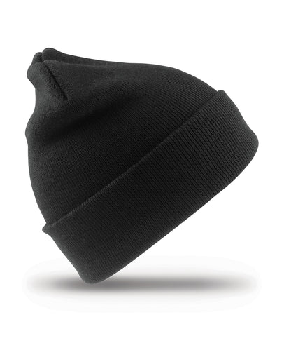 Tryck din logga på Mössor från Result Winter Essentials - Anpassa Ullig skidmössa för barn i färgen Svart One Size för företag, föreningar och privatpersoner