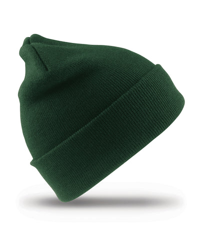 Tryck din logga på Mössor från Result Winter Essentials - Anpassa Ullig skidmössa för barn i färgen Djup grön One Size för företag, föreningar och privatpersoner