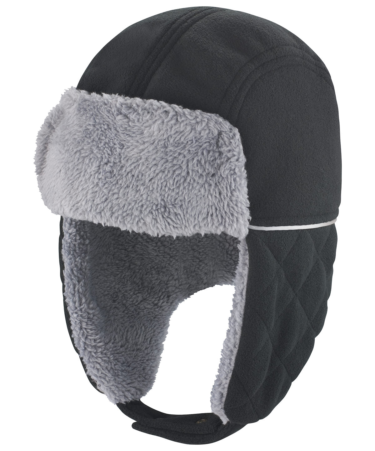 Tryck din logga på Hattar från Result Winter Essentials - Anpassa Trapperhatt Ocean i färgen Svart för företag, föreningar och privatpersoner
