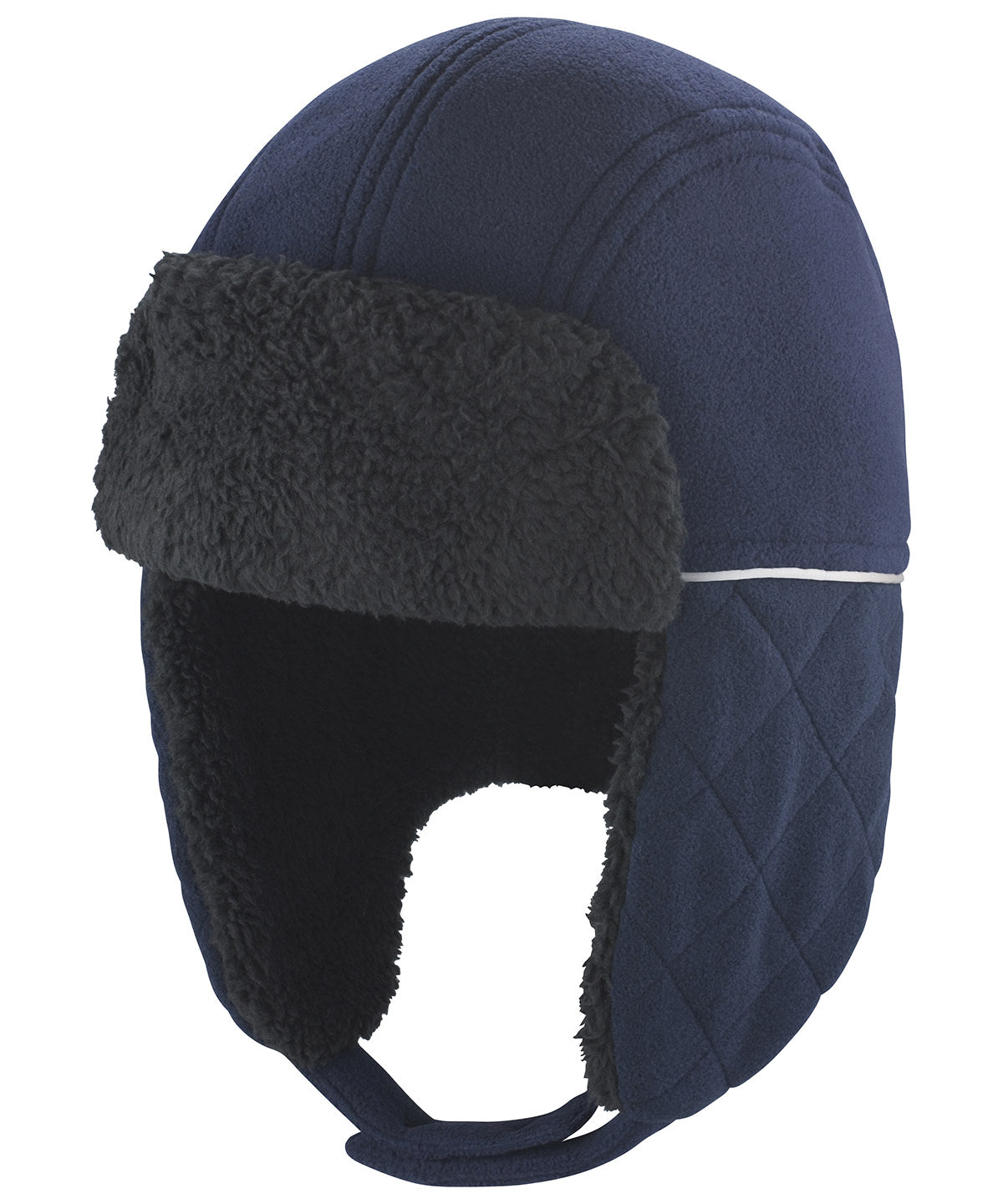 Tryck din logga på Hattar från Result Winter Essentials - Anpassa Trapperhatt Ocean i färgen Marinblå för företag, föreningar och privatpersoner