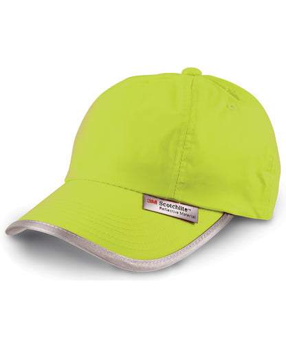 Tryck din logga på Kepsar från Result Headwear - Anpassa Keps med hög synlighet i färgen Neon gul One Size för företag, föreningar och privatpersoner