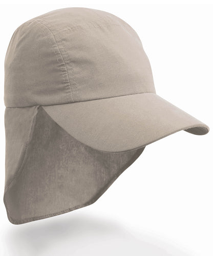 Tryck din logga på Kepsar från Result Headwear - Anpassa Legionärshatt i färgen Khaki One Size för företag, föreningar och privatpersoner