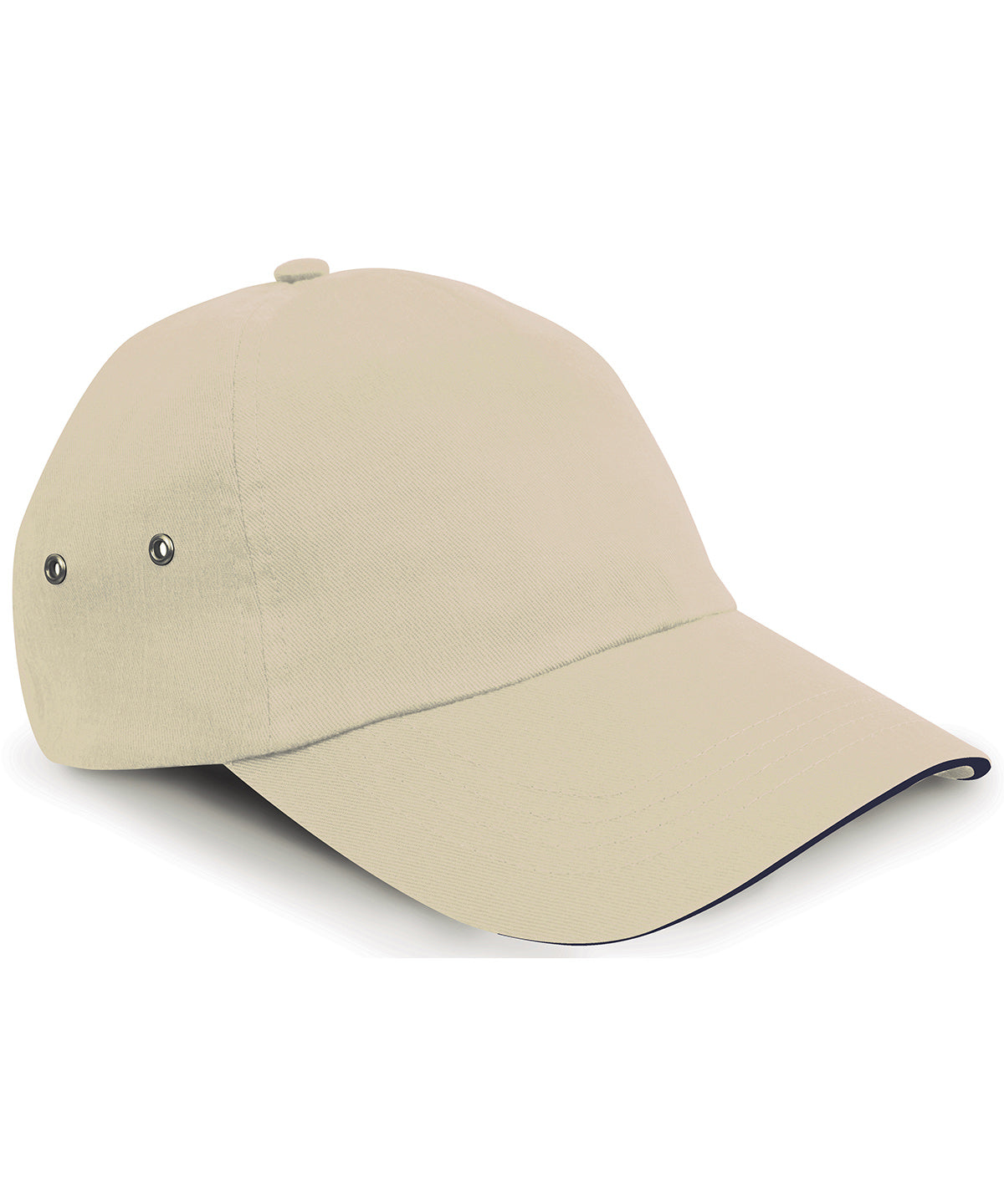 Tryck din logga på Kepsar från Result Headwear - Anpassa Printers 5-panel keps i plyschbomull i färgen Naturligt One Size för företag, föreningar och privatpersoner