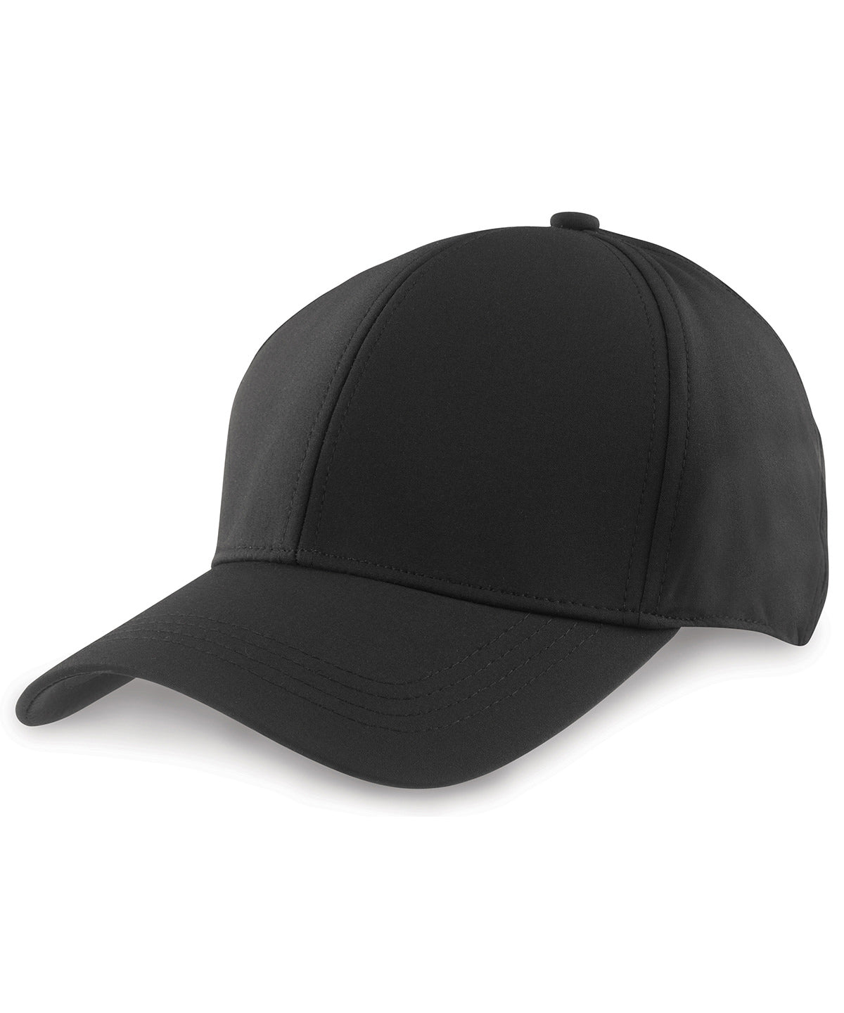 Tryck din logga på Kepsar från Result Headwear - Anpassa Tech performance softshell-keps i färgen Svart One Size för företag, föreningar och privatpersoner