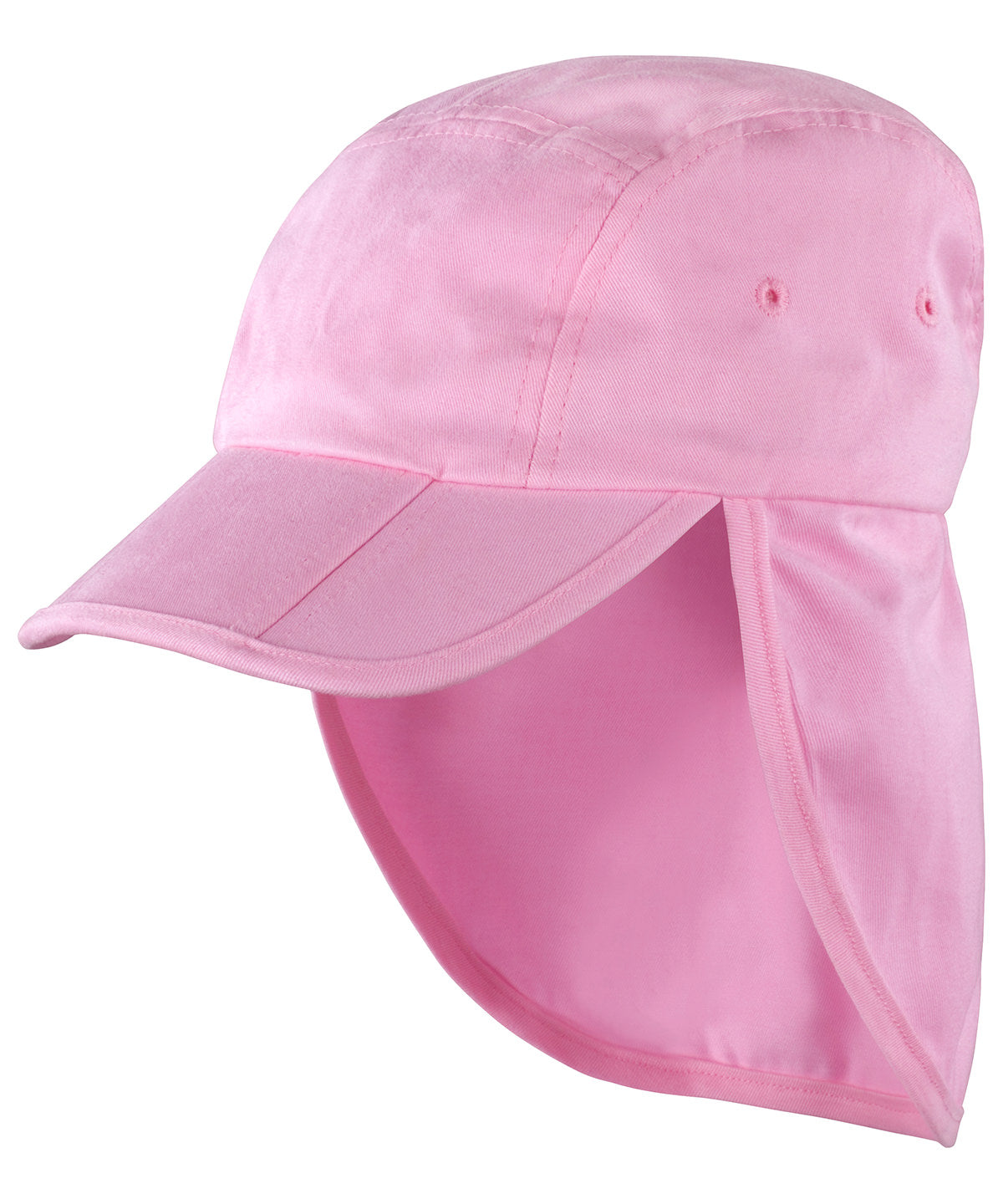 Tryck din logga på Kepsar från Result Headwear - Anpassa Junior hopfällbar legionärsmössa i färgen Ljusrosa One Size för företag, föreningar och privatpersoner