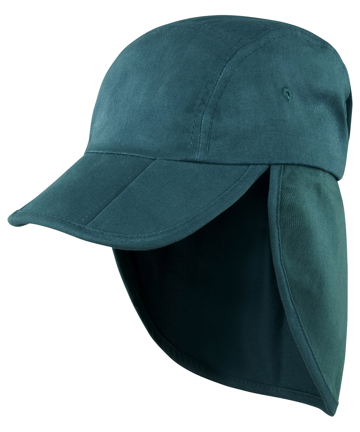 Tryck din logga på Kepsar från Result Headwear - Anpassa Uppfällbar legionärsmössa i färgen Djup grön One Size för företag, föreningar och privatpersoner