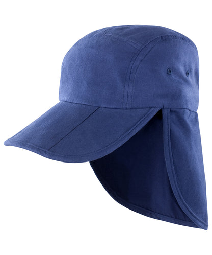 Tryck din logga på Kepsar från Result Headwear - Anpassa Uppfällbar legionärsmössa i färgen Royal One Size för företag, föreningar och privatpersoner