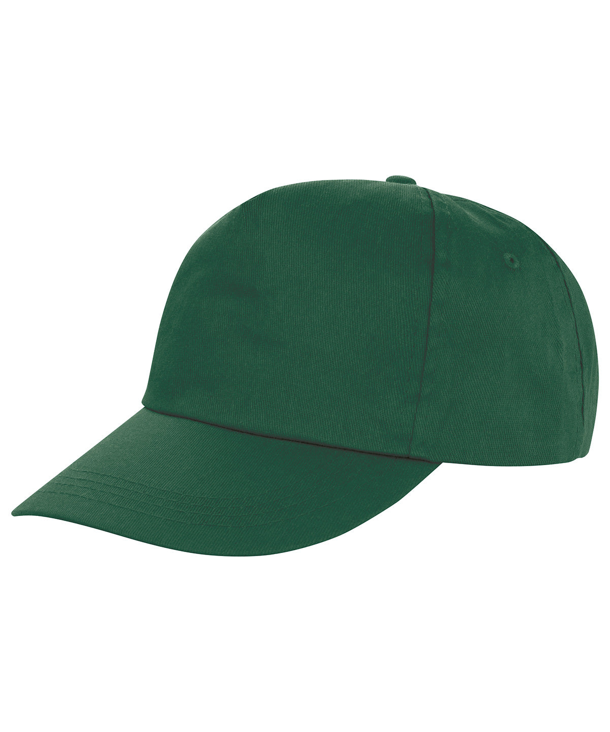 Tryck din logga på Kepsar från Result Headwear - Anpassa Houston 5-panel tryckerihatt i färgen Djup grön One Size för företag, föreningar och privatpersoner