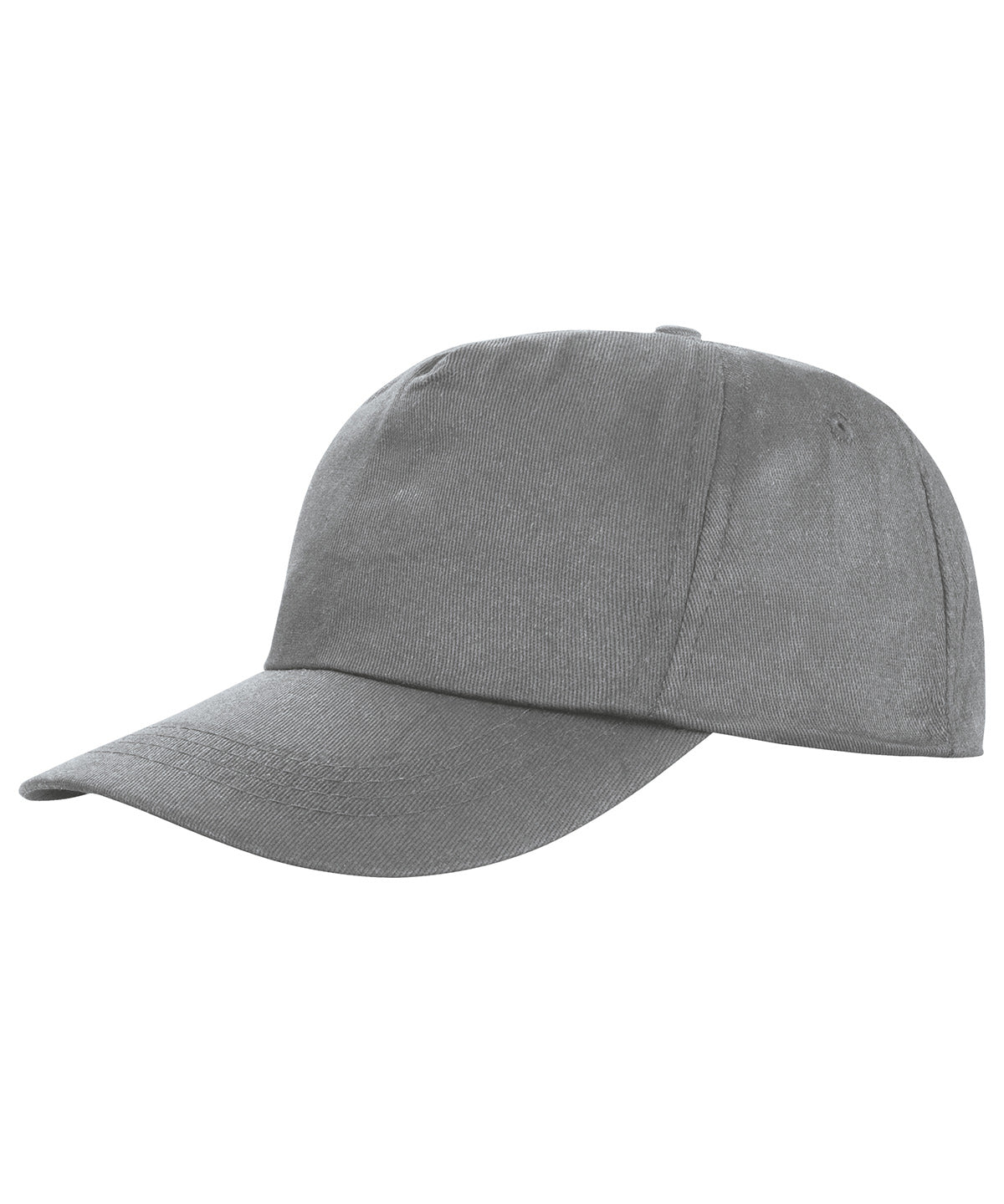 Tryck din logga på Kepsar från Result Headwear - Anpassa Houston 5-panel tryckerihatt i färgen Ljusgrå One Size för företag, föreningar och privatpersoner
