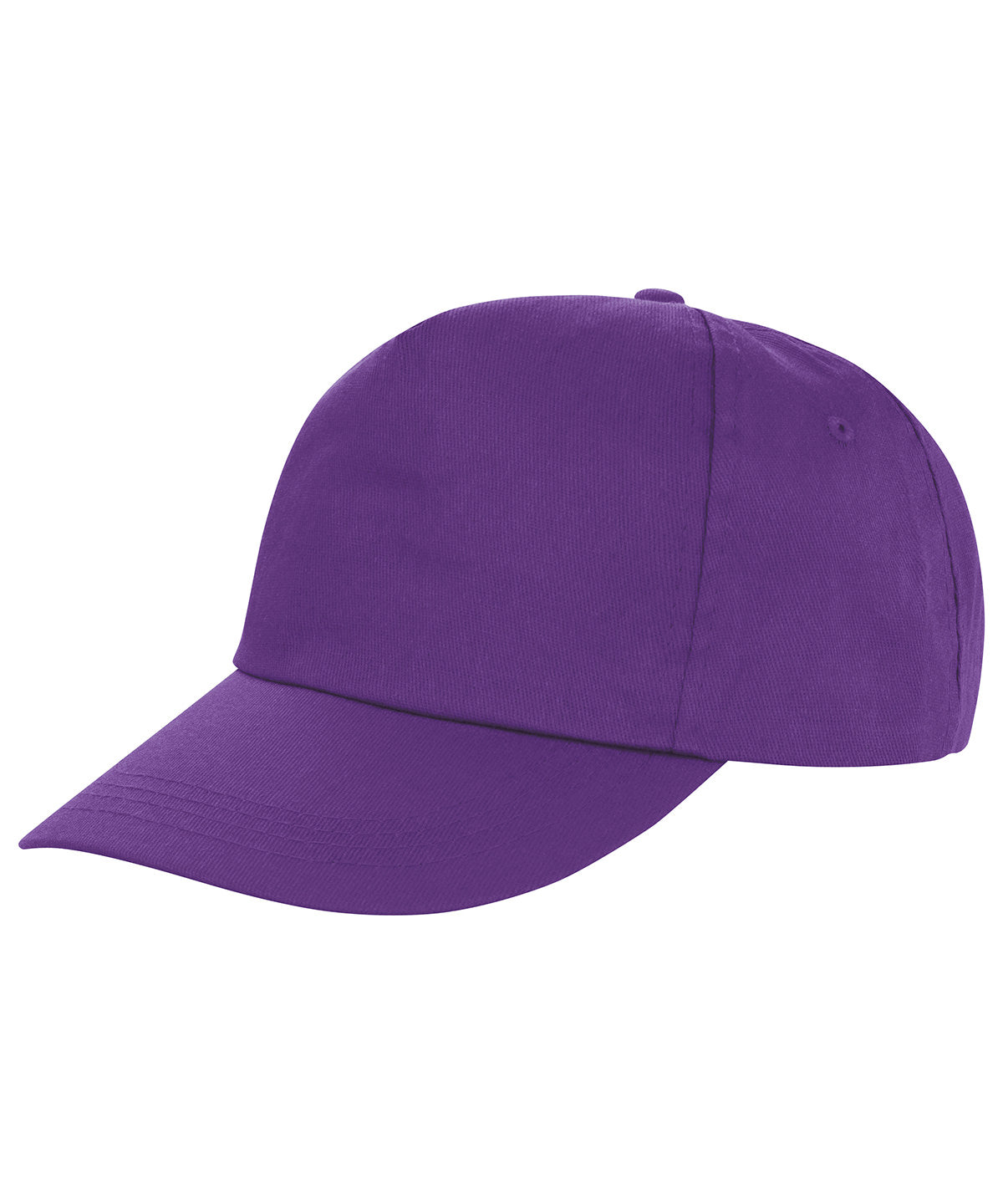 Tryck din logga på Kepsar från Result Headwear - Anpassa Houston 5-panel tryckerihatt i färgen Mörk lila One Size för företag, föreningar och privatpersoner