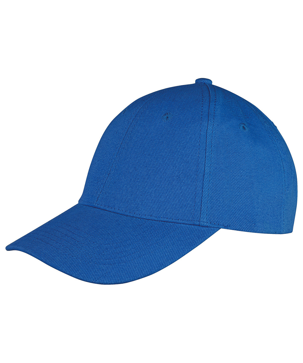 Tryck din logga på Kepsar från Result Headwear - Anpassa Memphis 6-panel lågprofilkeps i borstad bomull i färgen Mellanblå One Size för företag, föreningar och privatpersoner