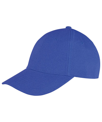 Tryck din logga på Kepsar från Result Headwear - Anpassa Memphis 6-panel lågprofilkeps i borstad bomull i färgen Royal One Size för företag, föreningar och privatpersoner