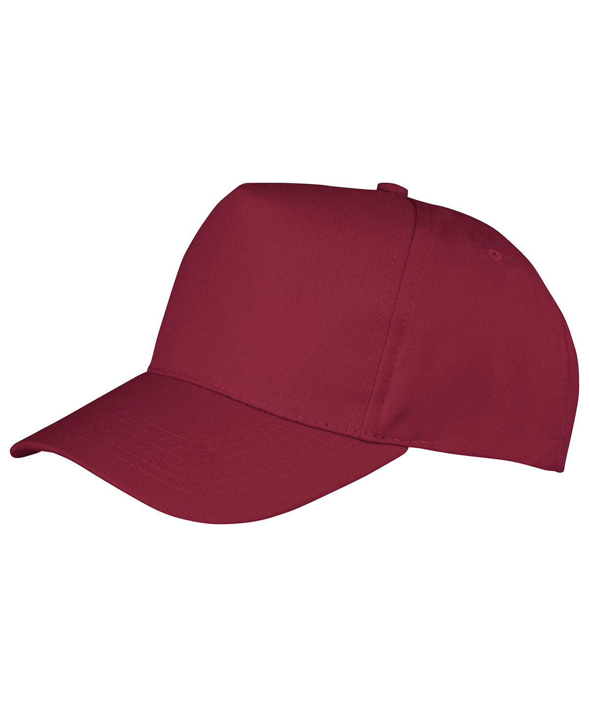 Tryck din logga på Kepsar från Result Headwear - Anpassa Boston junior 65/35 polycotton keps i färgen Burgundy One Size för företag, föreningar och privatpersoner