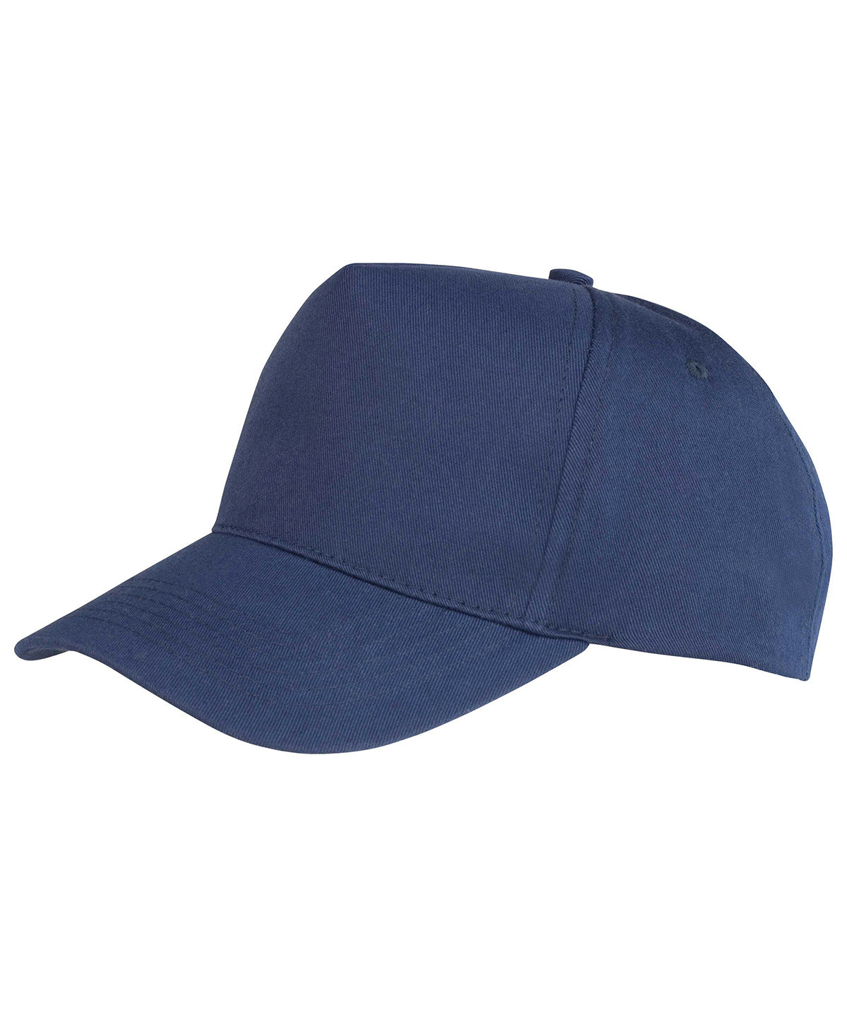 Tryck din logga på Kepsar från Result Headwear - Anpassa Boston 5-panel skrivarkeps i polycotton i färgen Marinblå One Size för företag, föreningar och privatpersoner